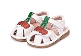 Genda 2Archer(JP)　かわいい　チェリー　ベビーサンダル　ベビーシューズ　赤ちゃん　ファーストシューズ　女の子　ガールズ　レザー　本革　新生児　フォーマル靴　滑り止め　歩行練習　練習靴　