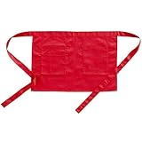 クロダルマ（KURODARUMA） 作業用 ショートエプロン（腰下前掛け） レッド 47229 F