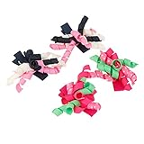 Lovoski 赤ちゃん　波巻き　ヘアクリップ　ヘアスナップ　ヘアピン　クリップ　ヘアアクセサリー　ギフト　４個　全3色選べる - ＃3