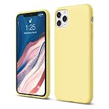 【elago】 iPhone 11 Pro Max 対応 ケース シリコン 薄型 スリム ソフト カバー 耐衝撃 衝撃 吸収 指紋 防止 コーティング リキッドシリコン スマホケース [ Apple iPhone11 Pro Max アイフォン11プロマックス 対応 ] SILICONE CASE ラベンダーグレー