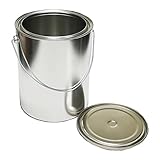 水性用 密閉性良好 ダブルふた 内面 コーティング 丸 空缶 4L 缶/ブリキ缶 丸缶 あき缶 無地缶 塗料 小分け 4000ml