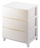 サンカ ルームス(ROOM'S) チェスト 3段 ワイド (幅54 奥行42) サンドホワイト RM-S543(SWH)