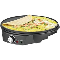 Amazon | 電気クレープメーカー1200W 50-210摂氏温度制御ロティ