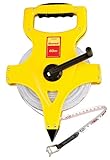 Starrett KTS537-60M-N ABS Plastic Yellow Case Open Reel Fiberglass Long Tape, Metric Graduation Styl