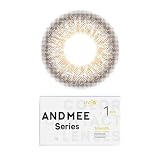 カラコン アンドミー マンスリー【ジンジャー】 1箱1枚入 ANDMEE 1month UVカット カラーコンタクト 1ヶ月 monthly 度あり 度なし 14.2mm（ジンジャー／-3.75）