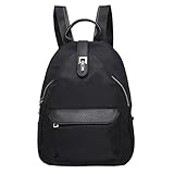 [LO-aspos (ローアスポス)] マザーズバック レディース 軽量 シンプル リュック サック バックパック 通学 通勤 旅行 (黒 ナイロン)