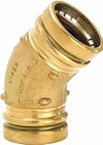 Viega 91422 ProPressブロンズXL 45度エルボwith 3-inch P X P