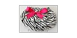 Pink Zebra Satin Bloomers Diaper Cover with Bow. Size Small. 0 to 12months by PoshNPretty