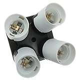 E27 Socket Splitter Light Lamp Bulbs Adapter Holder 4 In 1 (Usa)