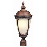 Maxim Lighting 85460SFSE Knob Hill Post Mount Light, Sienna [並行輸入品]