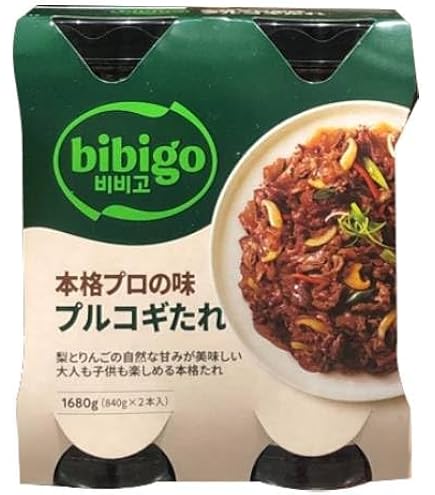 Amazon.co.jp: [2本] ビビゴ 梨プルコギ ヤンニョムジャン 840g×2本