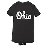 赤ちゃんクリーパースクリプトOhio with Football TBDBITL Marching Bandワンピースジャンプスーツ カラー: ブラック
