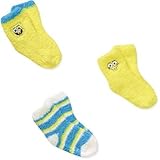 US輸入 スポンジボブ Spongebob ベビー もこもこ 靴下 ３足組 12-18M [並行輸入品]