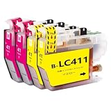 LC411 brother用互換インクカートリッジブラザー用LC411Mマゼンタ2本 LC411Yイエロー2本 合計4本 対応機種：DCP-J526N/J528N/J914N/J915N/J926N-W/J926N-W/B /J928N-B/J1800N/ MFC-J904N/J905N/J739DN/DWN /J939DN/DWN