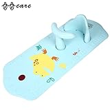 BBCare® ベイビーノンスリップ安全お風呂イス＆高温色変化機能付き長尺お風呂マット (ブルー_フロッグ)