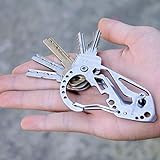 daniu edc multi pocket tool carabiner screwdriver wrench gear