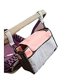 iSuperb ベビーカーバッグ ベビーカー用バッグ 多機能小物入れ ポケット 可愛い 収納袋 収納バッグ 2色選択可 (ピンク)
