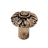 Vicenza Designs K1098 Carlotta Passionflower Knob, Small, Antique Gold by Vicenza Designs