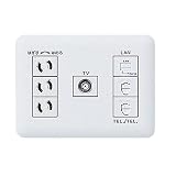 パナソニック(Panasonic) コスモシリーズワイド21 埋込マルチメディアコンセント TV ホワイト WTF34145WK