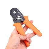 Iglobalbuy 圧着ペンチツール ワイヤエンドストリッパー　フェルール圧着工具　0.25-6.0mm²調整可能　ラチェット端子圧着プライヤー　絶縁ワイヤ切断器　DIYペンチ　電工職人ペンチ　通用