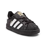 (アディダス) adidas 靴・シューズ キッズスニーカー Toddler adidas Superstar Athletic Shoe Black/White ブラック/ホワイト US 10 (1
