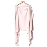 （BEATON JAPAN）コットン100%　大判授乳ケープ (ボタン無, 薄橙)