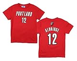 Portland Trail Blazers Nbaラマーカス・オルドリッジ# 12 Little Boys / Big Boys半袖Tシャツ、レッド