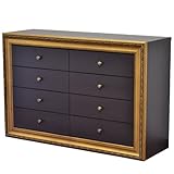 ライフスタイリングショップ チェスト 4段 ゴールドフレーム 洋服収納 タンス 幅120cm LS-608