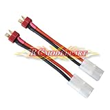 Hobbypower 2PCS Tamiya メスコネクタ変換 Deans T Style オスプラグ ケーブル適用 ESC バッテリー