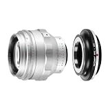 TTArtisan 75mm F1.5 M42マウント レンズ ぐるぐるボケ フルサイズ 中望遠 大口径 単焦点 レンズ シルバー + フジフイルムGFX Gマウント変換アダプター K&F Concept KF-42G 銘匠光学