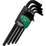 トラスコ中山:TRUSCO ボールポイント六角棒レンチセット 9本組(インチタイプ) TBRI-9S 型式:TBRI-9S（1セット:9本入）