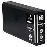 ICBK90L ×1 増量タイプ【 IC90L ブラック 1本】対応機種: PX-B700 PX-B700C2 PX-B700C3 PX-B700C5 PX-B700C9 PX-B750F PX-B750FC2 PX-B750FC3 PX-B750FC5 PX-B750FC9 ICチップ残量表示検知機能付き Mt.Smile製 EPSON エプソン用 互換 インク カートリッジ【365日保証】サービス