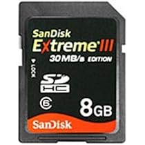 Amazon | SanDisk EXTREME III SDHCカード 8GB 30MB/秒 スリム