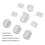 ベビー安全磁気キャビネットロックwith 3 M粘着テープ、家具Friendly Noツールまたは必要4ネジ(ロック+ 1キー+ 1 Keyholder + 1 Cradle )