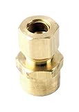 Jmf Compression To Sweat Adapter 3/8 " Comp X 1/2 " Solder Yellow Brass 400 Psi Lead Free [並行輸入品]