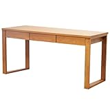 ライフスタイリングショップ パソコンデスク 幅150×奥行59 木製 引出付 シンプル ライトブラウン LS-388LB