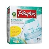 Playtex Pre-sterilized Disposable Bottle Liners, 100 Count, 2 Boxes by Platex