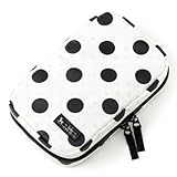 お出かけラクラクお食事セットポーチ　polka dot large（white）　B2404800　日本製