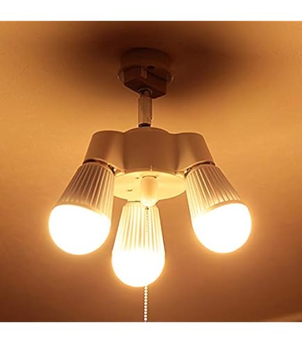 Amazon | オーム電機 3灯ペンダントライト LED電球付 ブラック LT