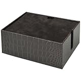 山善(YAMAZEN) 充電ボックス ダークブラウン(クロコダイル調) YTTS-JBR(CDBR)