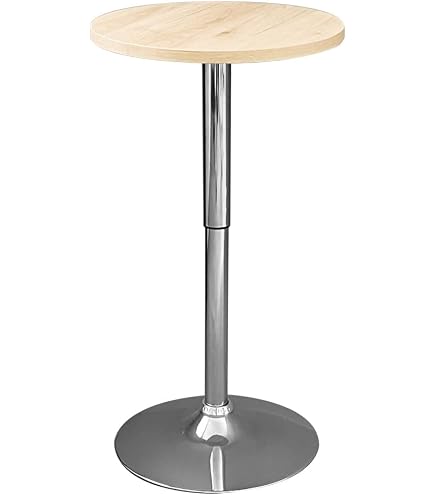 Amazon｜[GZGZ] バーテーブル 丸 ハイテーブル F 丸テーブル 40cm 昇降