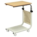 サイドテーブル キャスター付 ソファ 介護 テーブル カラー：ナチュラル