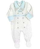 Stephan Baby新生児Boy Prince Royalty Footie、0 – 3ヶ月