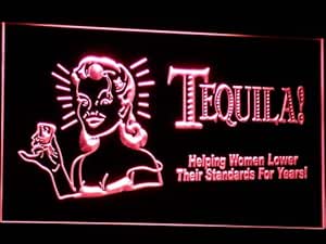 ADVPRO j016-r Tequila Bar Beer Light Sign HELPING WOMEN LOWER