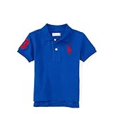 ポロラルフローレン ビッグポニー 半袖ポロシャツ ブルー&レッド (男の子12～24か月用) 12M [並行輸入品]