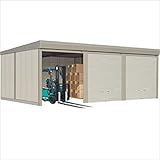 タクボガレージ　カールフォーマ　CS-Z9353　一般型　結露減少型　3台用　『シャッター車庫　ガレージ』 ムーンホワイト