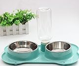 PowerLead 取り外し可能なステンレス鋼ペットボウル、犬や猫は、飲むと食べるためのボウルスピル/ノンスキッドペットフィーダ