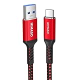 NIMASO USB Type C ケーブル USB-C & USB-A 3.0 タイプC ケーブル iPhone16/15シリーズ対応 Xperia/Galaxy/LG/iPad Pro/MacBook その他 Android 等 USB-C機種対応 0.3m NCA24A1051