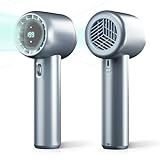 携帯扇風機 ハンディファン 小型【199ギア風量調節＆9m/sの高速強風 】3500ｍAh大容量電池 13000回転 最長12時間連続使用 