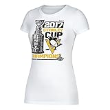 NHL Pittsburgh Penguins Ladies 2017 Finals Champions Locker Room Tシャツ、大、ホワイト